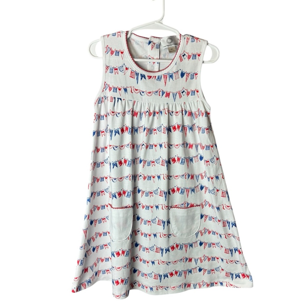 The Proper Peony Sleeveless Dress Pima Cotton Glory Yoke 5